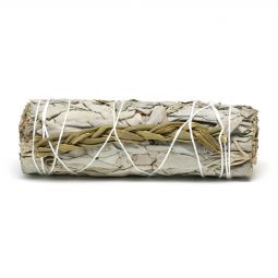 Sage with Sweetgrass - Hand Bundled - Approximately 4"
