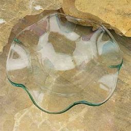4" Clear Scallop Shaped Replacement Dish