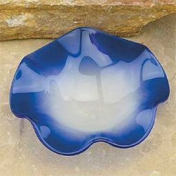 Royal Blue Scallop Shaped Replacement Dish